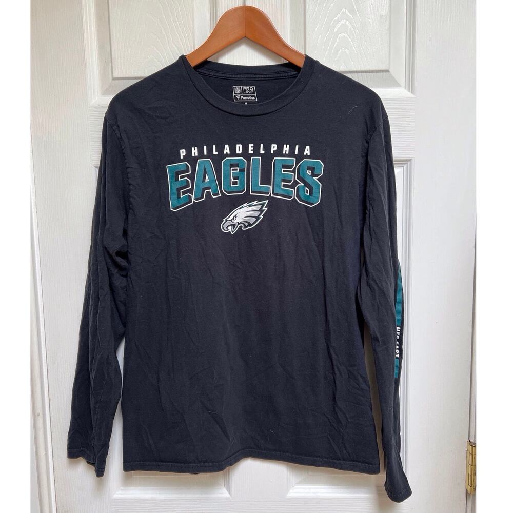 NFL Pro-line Fanatics 100% Cotton Philadelphia Eagles Long Sleeve T Shirt